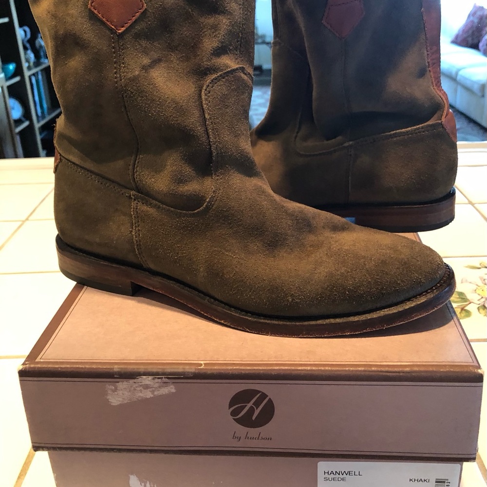 Olive green boots